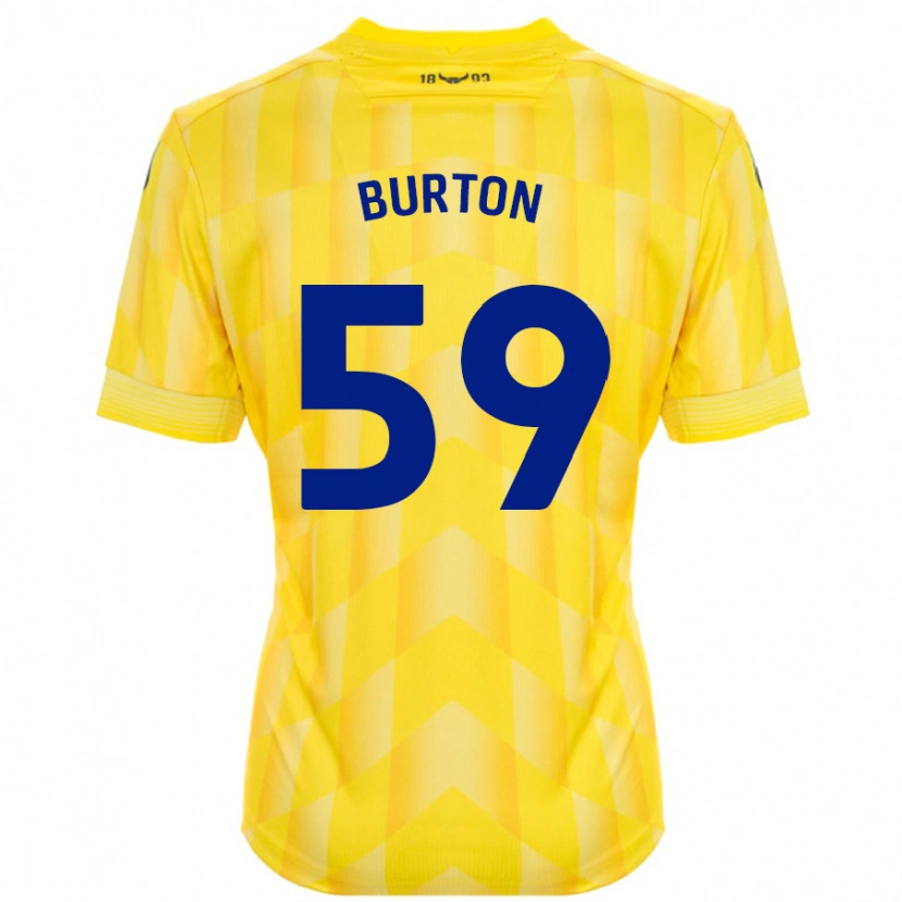 Danxen Enfant Maillot Kasway Burton #59 Jaune Tenues Domicile 2024/25 T-Shirt