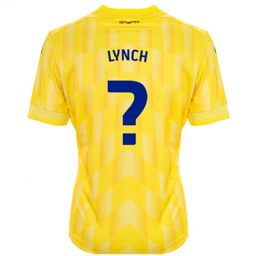 Danxen Enfant Maillot Bobby Lynch #0 Jaune Tenues Domicile 2024/25 T-Shirt