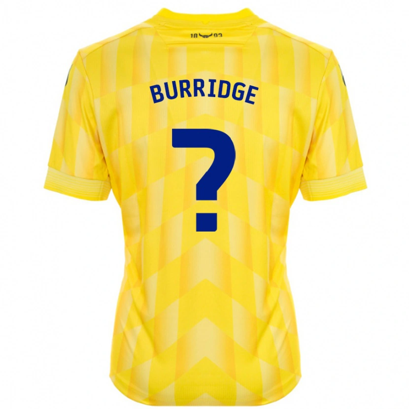 Danxen Enfant Maillot Leah Burridge #0 Jaune Tenues Domicile 2024/25 T-Shirt