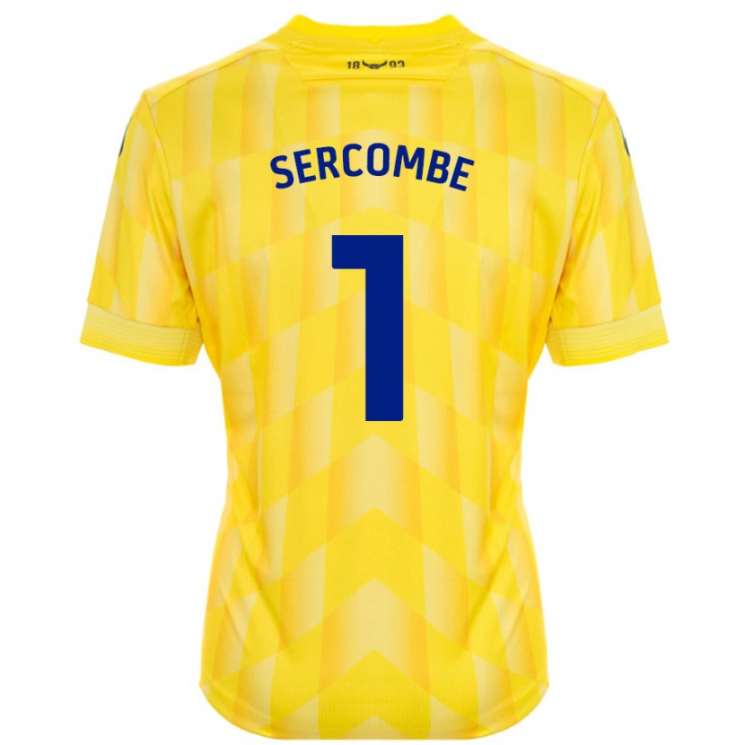 Danxen Enfant Maillot Paris Sercombe #1 Jaune Tenues Domicile 2024/25 T-Shirt