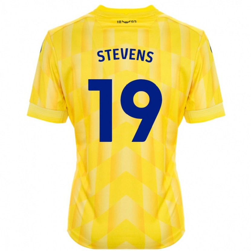 Danxen Enfant Maillot Lily Stevens #19 Jaune Tenues Domicile 2024/25 T-Shirt