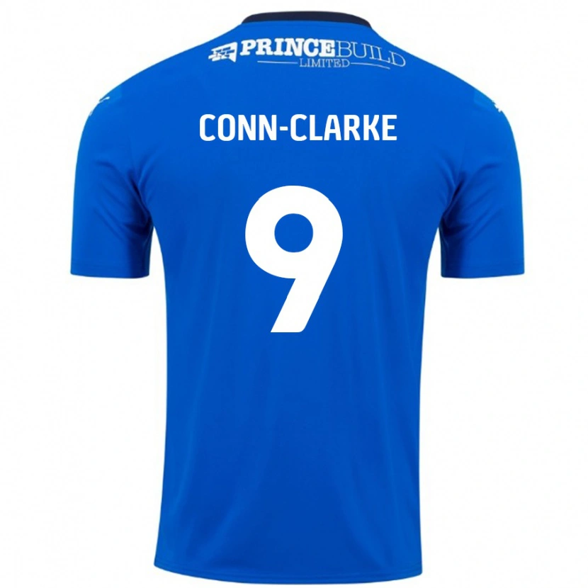 Danxen Enfant Maillot Chris Conn-Clarke #9 Bleu Blanc Tenues Domicile 2024/25 T-Shirt