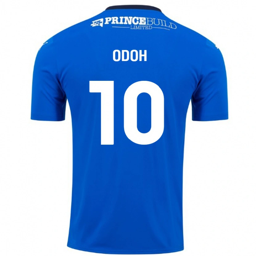 Danxen Enfant Maillot Abraham Odoh #10 Bleu Blanc Tenues Domicile 2024/25 T-Shirt