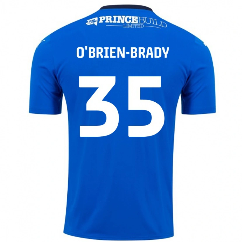 Danxen Enfant Maillot Donay O'brien-Brady #35 Bleu Blanc Tenues Domicile 2024/25 T-Shirt