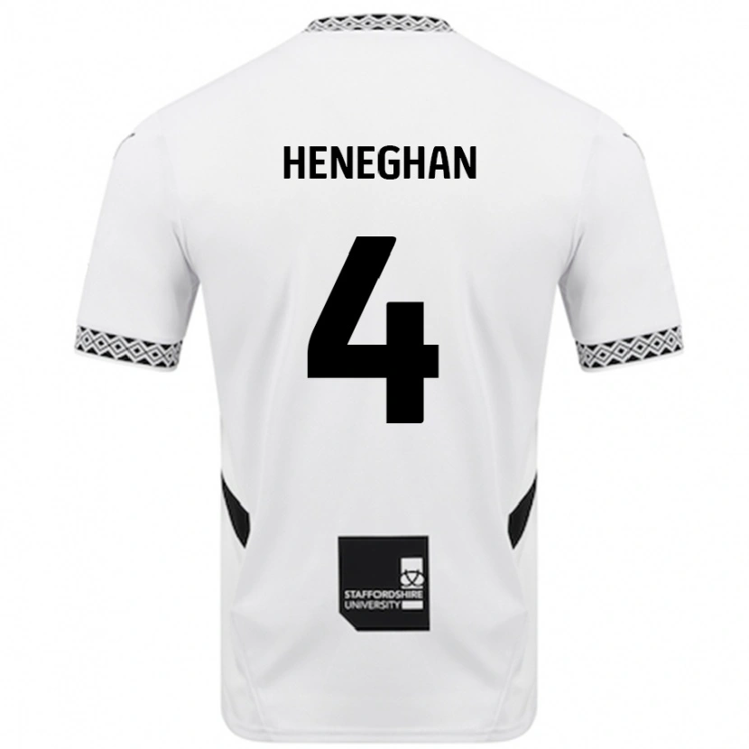 Danxen Enfant Maillot Ben Heneghan #4 Blanc Tenues Domicile 2024/25 T-Shirt