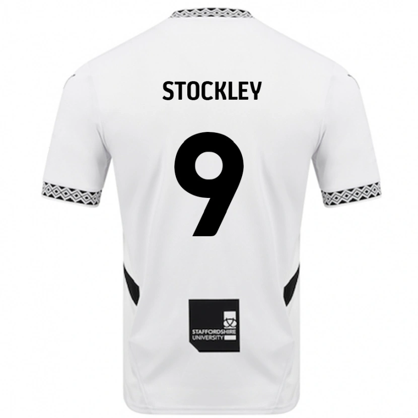 Danxen Enfant Maillot Jayden Stockley #9 Blanc Tenues Domicile 2024/25 T-Shirt