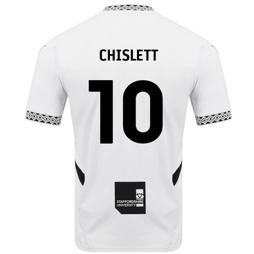 Danxen Enfant Maillot Ethan Chislett #10 Blanc Tenues Domicile 2024/25 T-Shirt