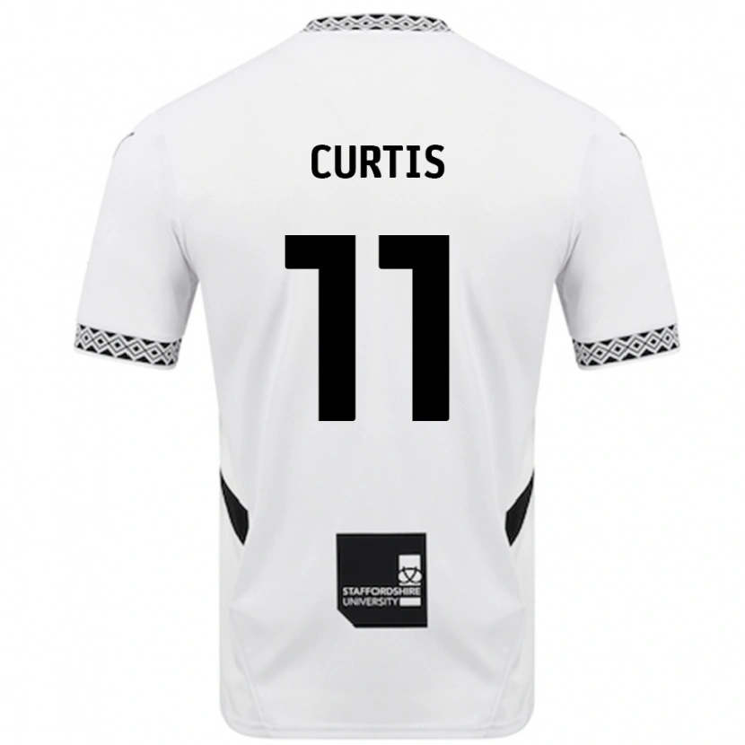 Danxen Enfant Maillot Ronan Curtis #11 Blanc Tenues Domicile 2024/25 T-Shirt