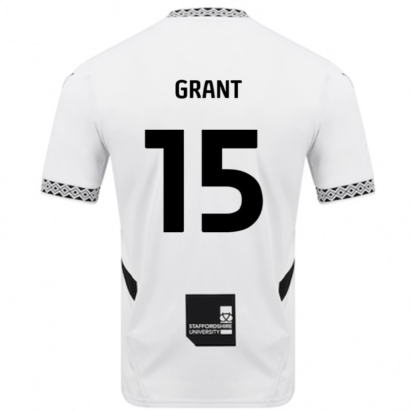 Danxen Enfant Maillot Conor Grant #15 Blanc Tenues Domicile 2024/25 T-Shirt