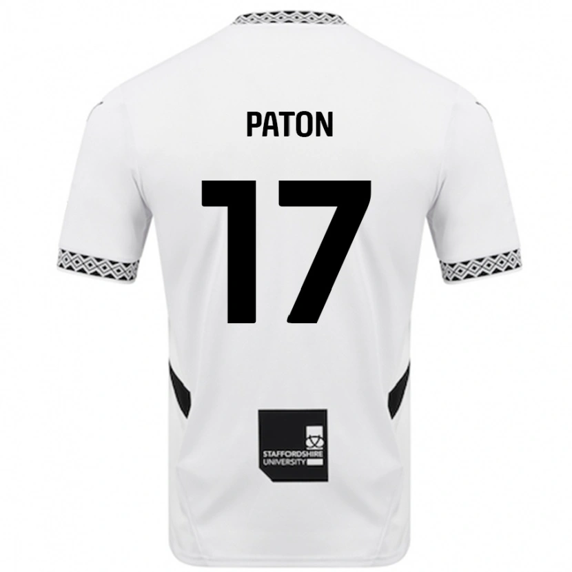 Danxen Enfant Maillot Ruari Paton #17 Blanc Tenues Domicile 2024/25 T-Shirt