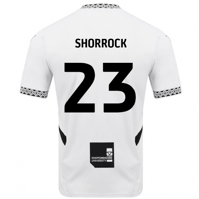 Danxen Enfant Maillot Jack Shorrock #23 Blanc Tenues Domicile 2024/25 T-Shirt