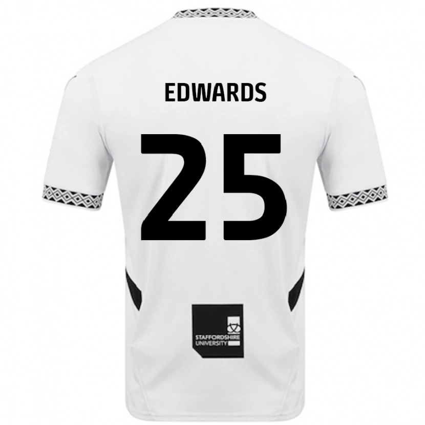 Danxen Enfant Maillot Diamond Edwards #25 Blanc Tenues Domicile 2024/25 T-Shirt