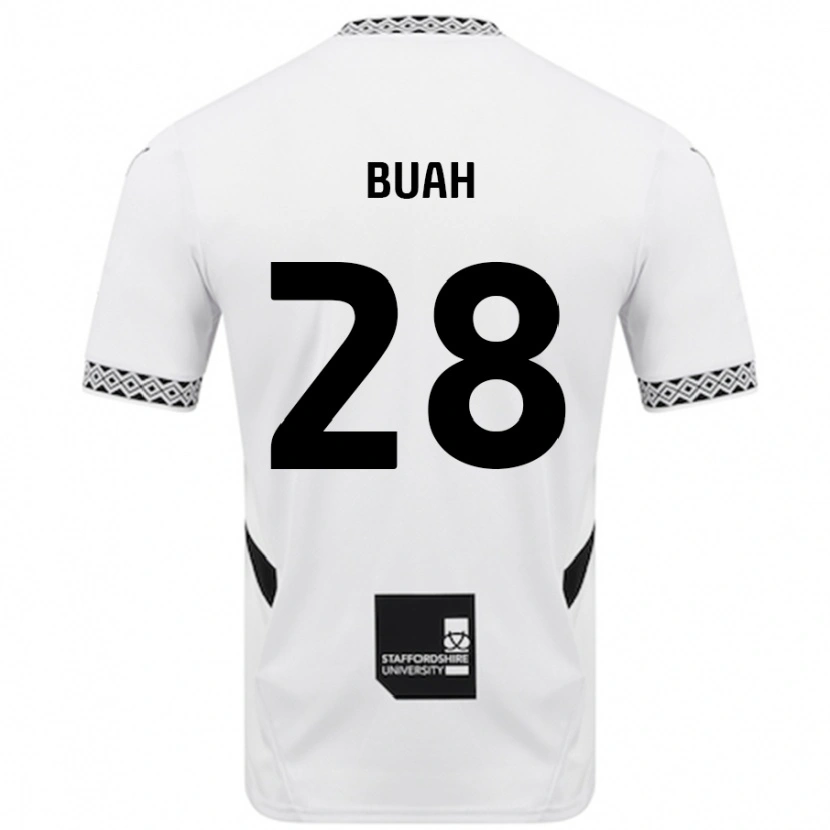 Danxen Enfant Maillot Andrew Buah #28 Blanc Tenues Domicile 2024/25 T-Shirt