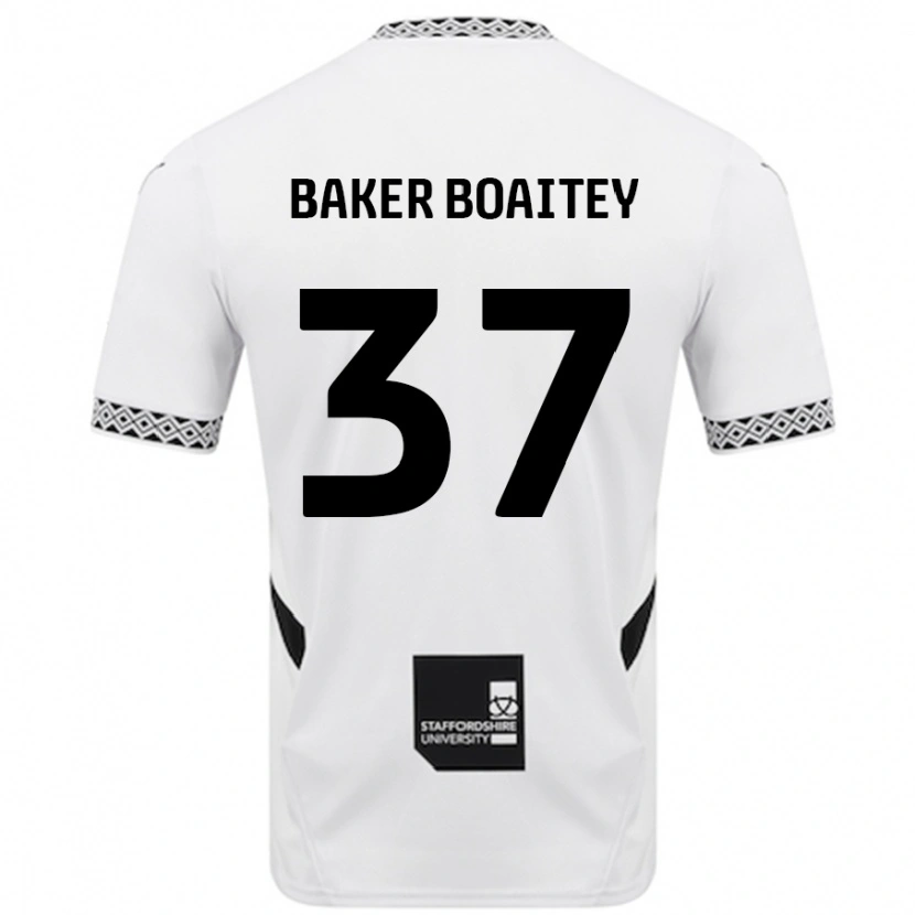 Danxen Enfant Maillot Benicio Baker-Boaitey #37 Blanc Tenues Domicile 2024/25 T-Shirt