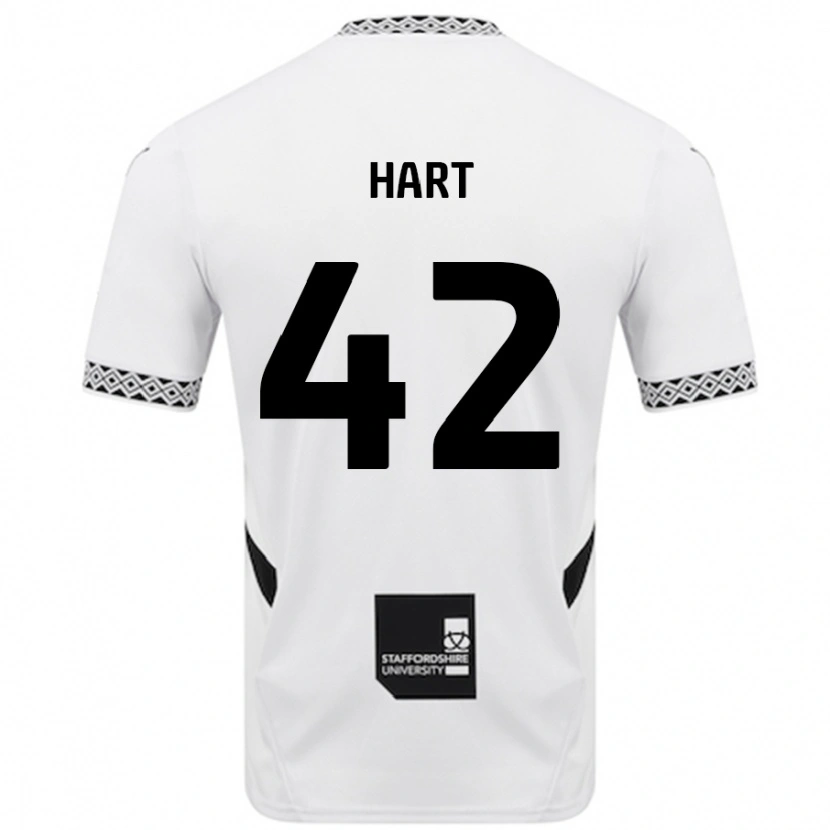 Danxen Enfant Maillot Sam Hart #42 Blanc Tenues Domicile 2024/25 T-Shirt