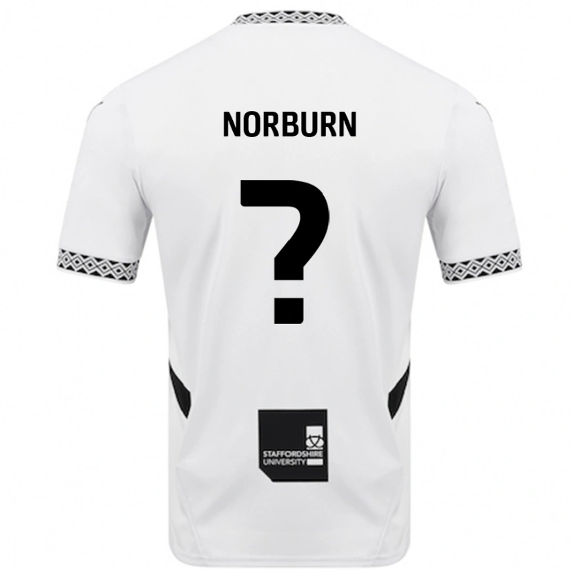 Danxen Enfant Maillot Dylan Norburn #0 Blanc Tenues Domicile 2024/25 T-Shirt