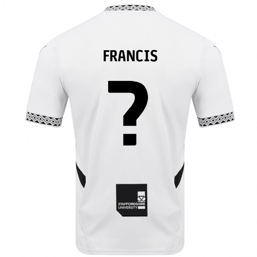 Danxen Enfant Maillot Louis Francis #0 Blanc Tenues Domicile 2024/25 T-Shirt