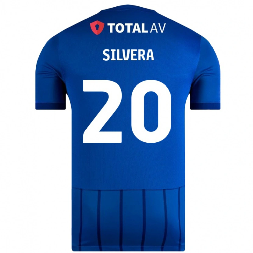 Danxen Enfant Maillot Sam Silvera #20 Bleu Tenues Domicile 2024/25 T-Shirt