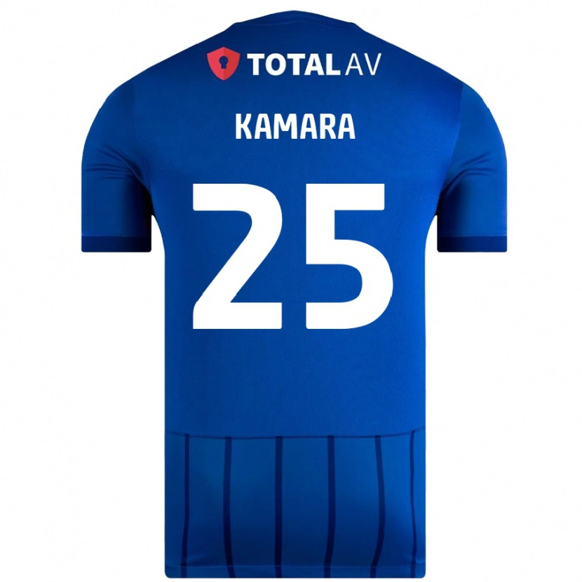 Danxen Enfant Maillot Abdoulaye Kamara #25 Bleu Tenues Domicile 2024/25 T-Shirt