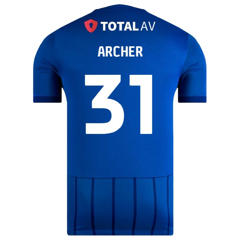 Danxen Enfant Maillot Jordan Archer #31 Bleu Tenues Domicile 2024/25 T-Shirt