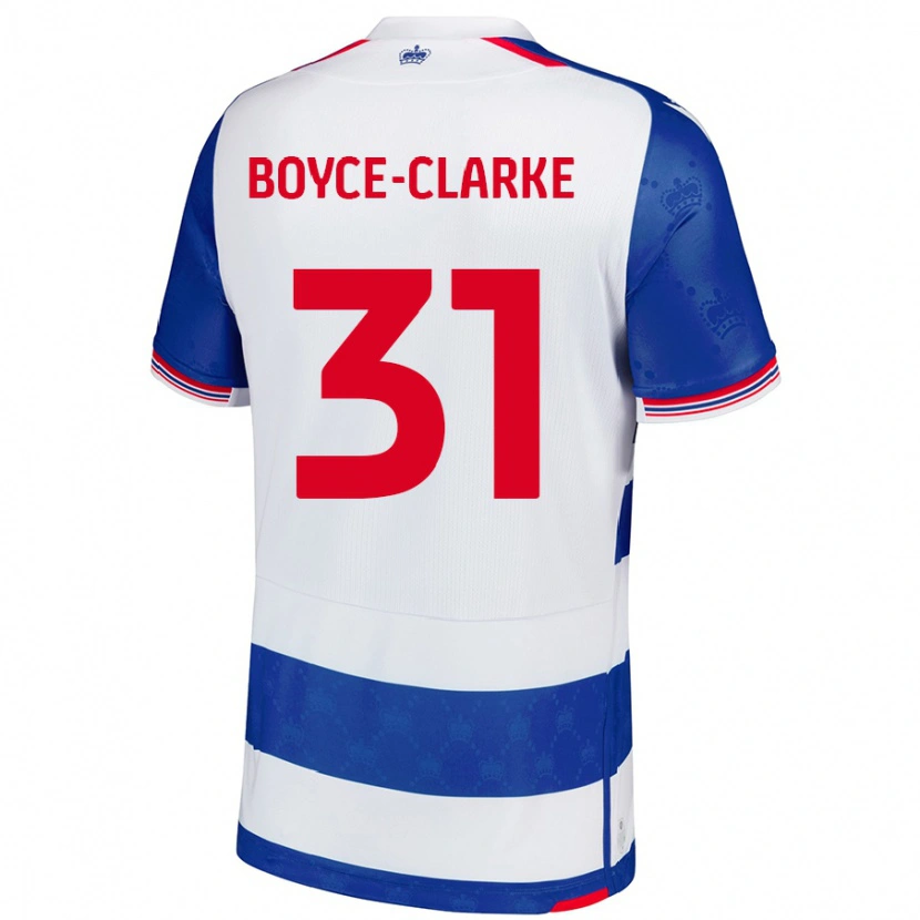 Danxen Enfant Maillot Coniah Boyce-Clarke #31 Bleu Blanc Tenues Domicile 2024/25 T-Shirt