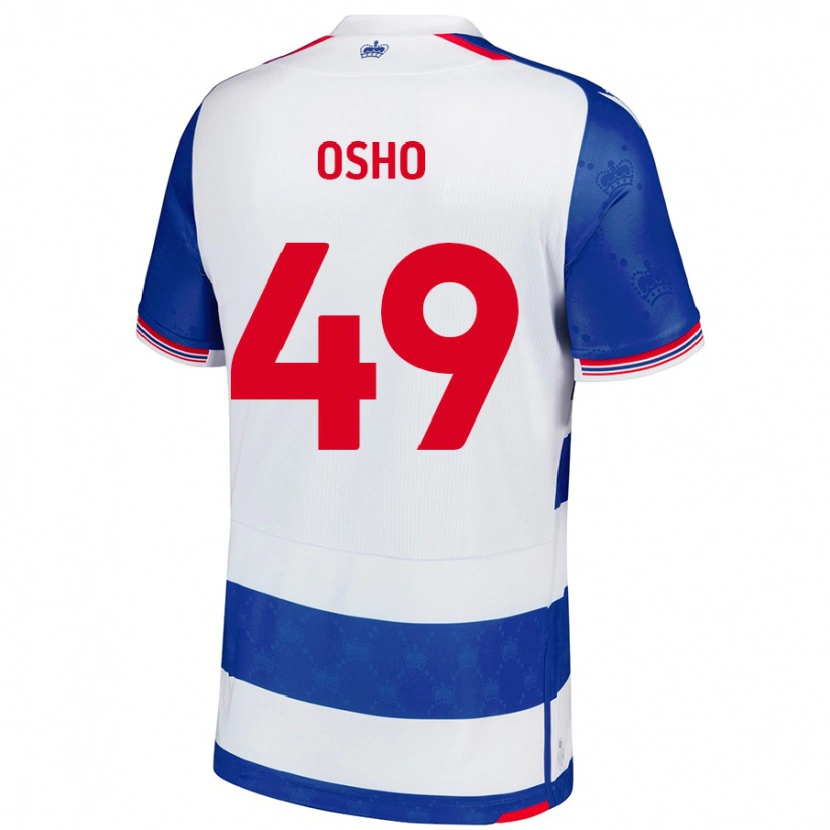 Danxen Enfant Maillot Emmanuel Osho #49 Bleu Blanc Tenues Domicile 2024/25 T-Shirt