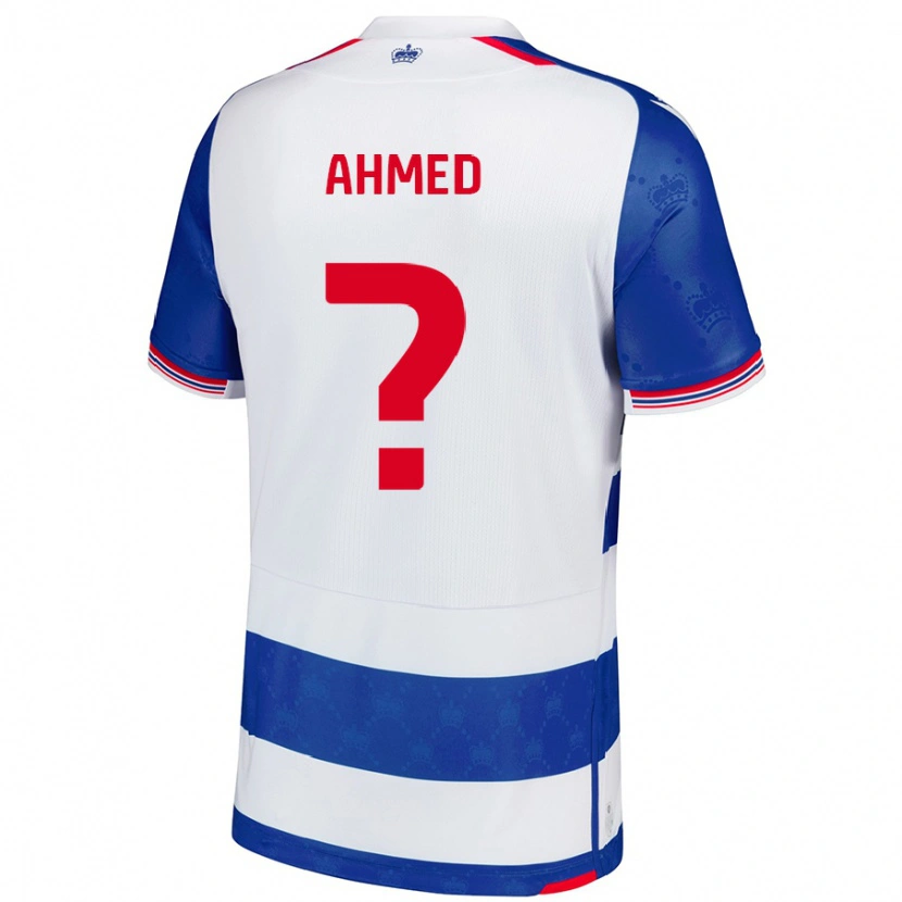 Danxen Enfant Maillot Ashqar Ahmed #0 Bleu Blanc Tenues Domicile 2024/25 T-Shirt