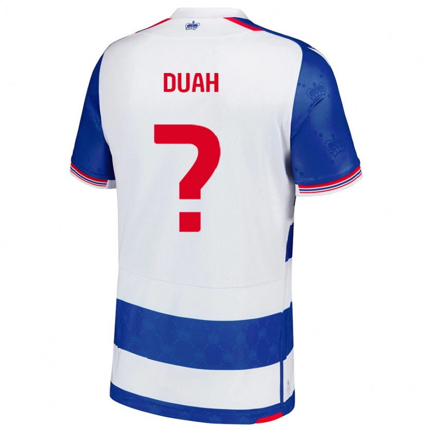 Danxen Enfant Maillot Philip Duah #0 Bleu Blanc Tenues Domicile 2024/25 T-Shirt