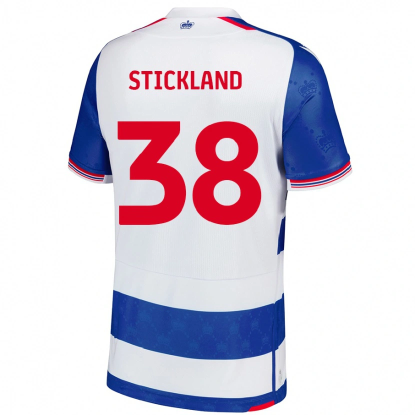 Danxen Enfant Maillot Michael Stickland #38 Bleu Blanc Tenues Domicile 2024/25 T-Shirt