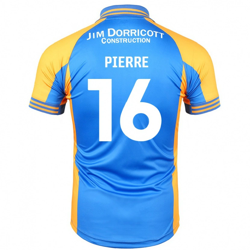 Danxen Enfant Maillot Aaron Pierre #16 Bleu Ambre Tenues Domicile 2024/25 T-Shirt