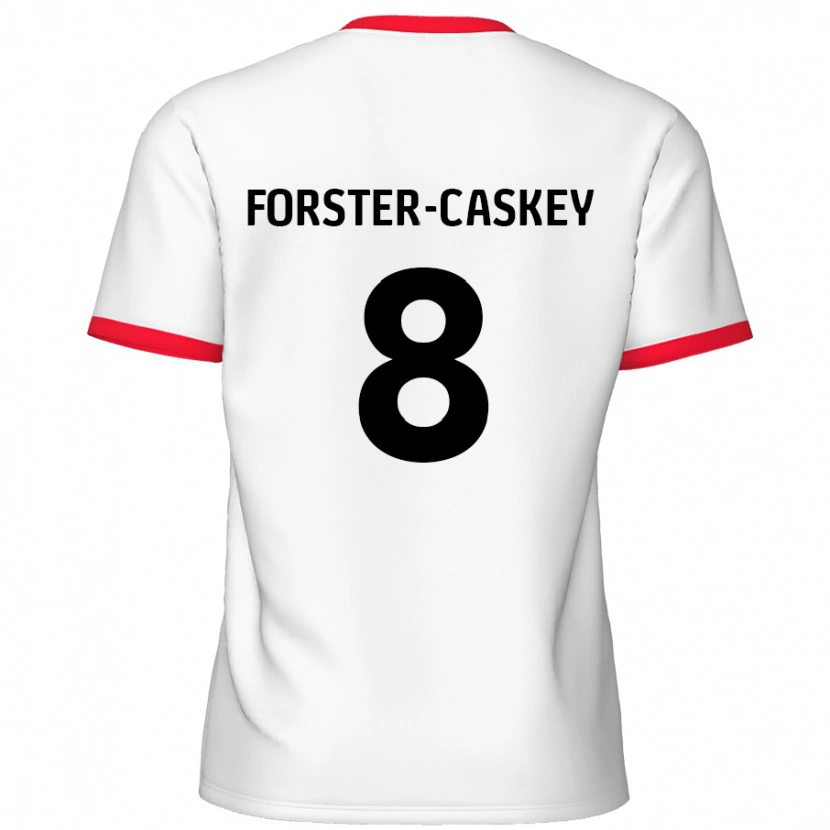 Danxen Enfant Maillot Jake Forster-Caskey #8 Blanc Rouge Tenues Domicile 2024/25 T-Shirt