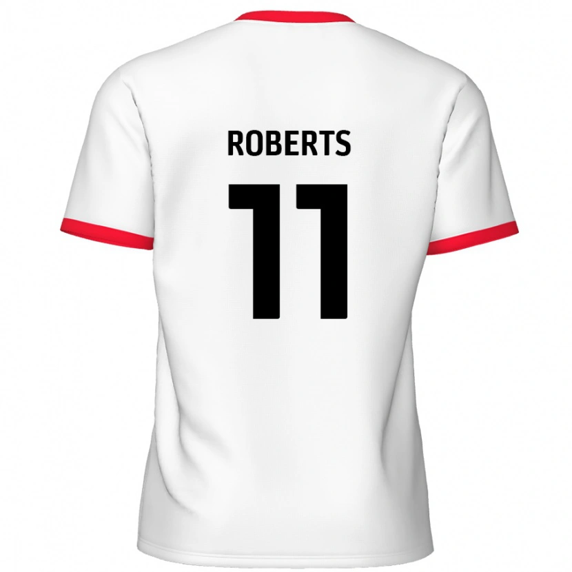 Danxen Enfant Maillot Jordan Roberts #11 Blanc Rouge Tenues Domicile 2024/25 T-Shirt