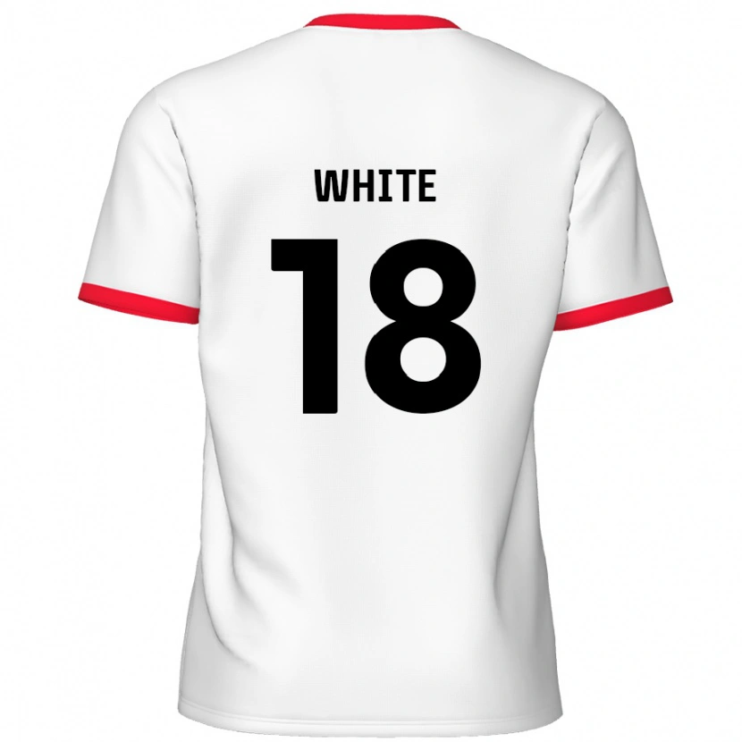 Danxen Enfant Maillot Harvey White #18 Blanc Rouge Tenues Domicile 2024/25 T-Shirt