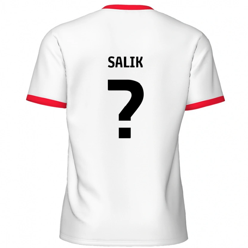 Danxen Enfant Maillot Tanil Salik #0 Blanc Rouge Tenues Domicile 2024/25 T-Shirt