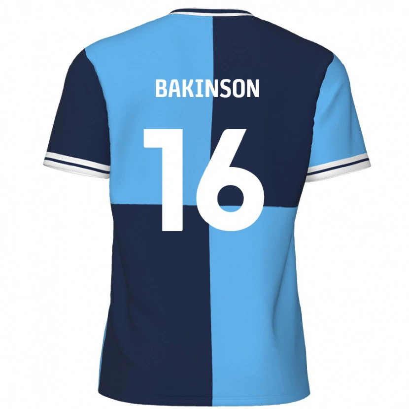 Danxen Enfant Maillot Tyreeq Bakinson #16 Bleu Ciel Bleu Foncé Tenues Domicile 2024/25 T-Shirt