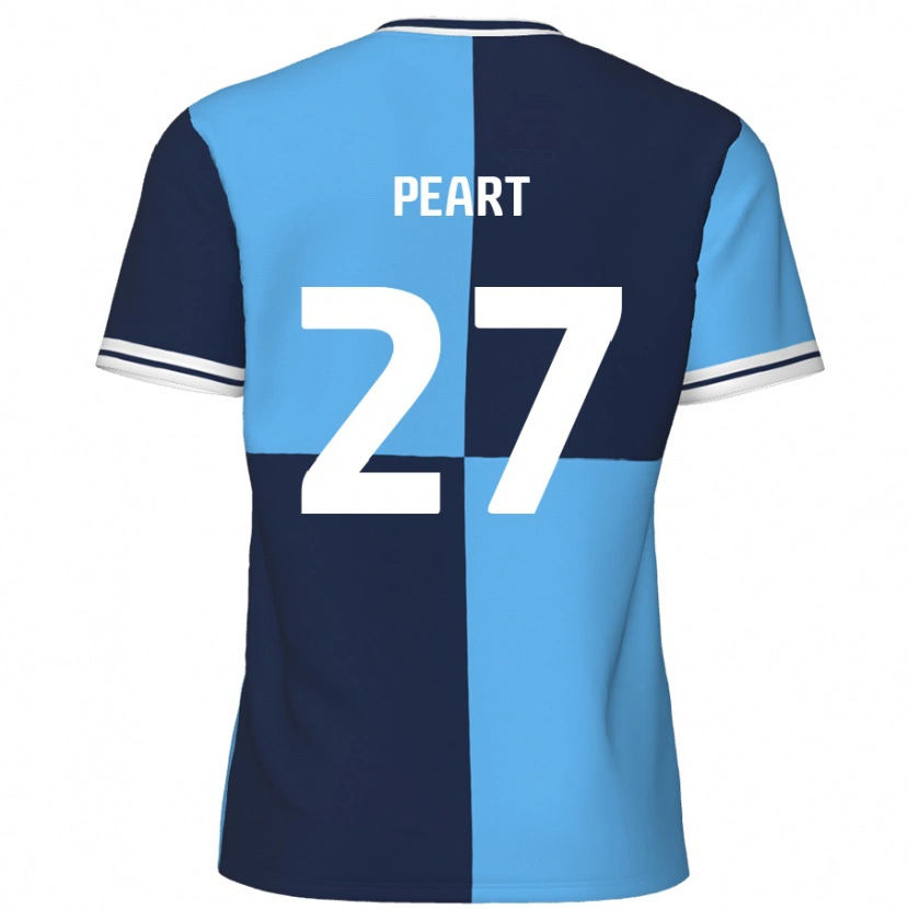 Danxen Enfant Maillot Brody Peart #27 Bleu Ciel Bleu Foncé Tenues Domicile 2024/25 T-Shirt