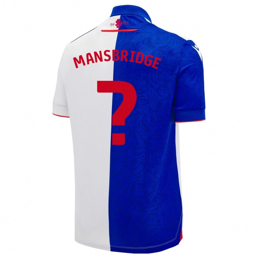 Danxen Enfant Maillot Tyler Mansbridge #0 Bleu Ciel Blanc Tenues Domicile 2024/25 T-Shirt