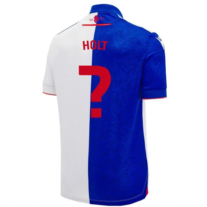 Danxen Enfant Maillot Harry Holt #0 Bleu Ciel Blanc Tenues Domicile 2024/25 T-Shirt