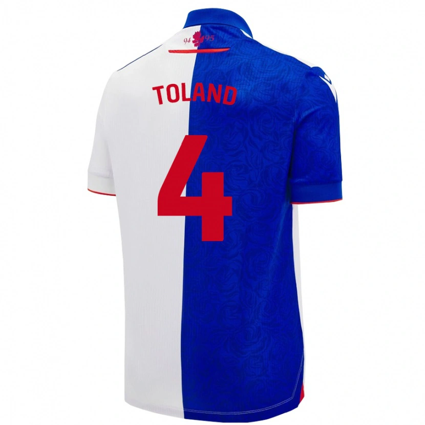 Danxen Enfant Maillot Tyler Toland #4 Bleu Ciel Blanc Tenues Domicile 2024/25 T-Shirt