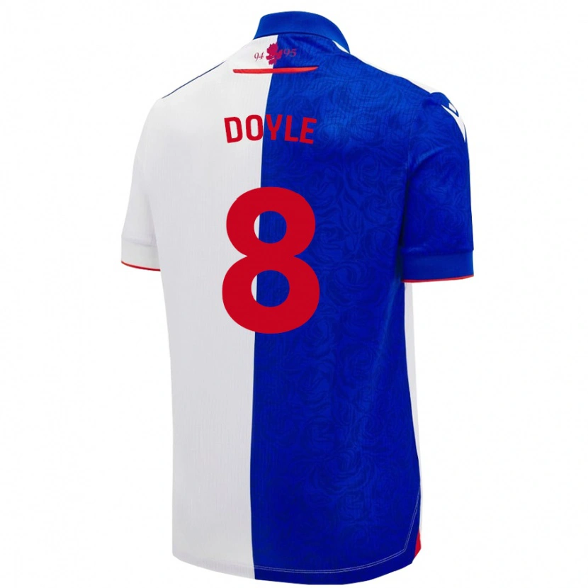 Danxen Enfant Maillot Emma Doyle #8 Bleu Ciel Blanc Tenues Domicile 2024/25 T-Shirt