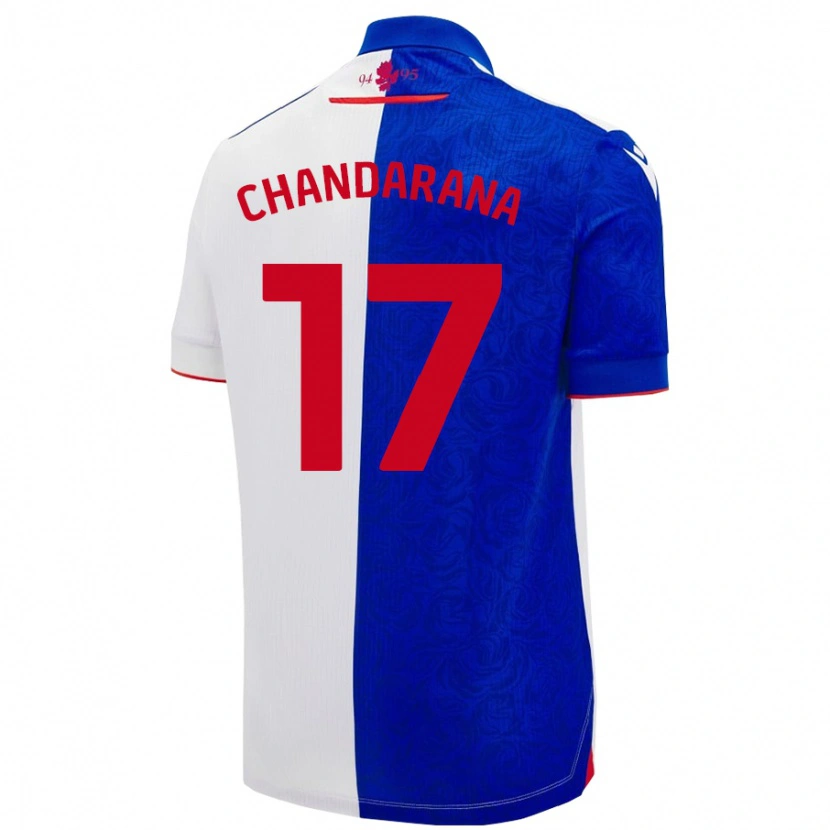 Danxen Enfant Maillot Millie Chandarana #17 Bleu Ciel Blanc Tenues Domicile 2024/25 T-Shirt