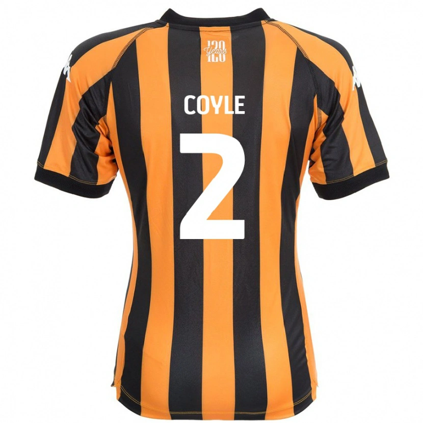 Danxen Enfant Maillot Lewie Coyle #2 Noir Ambre Tenues Domicile 2024/25 T-Shirt