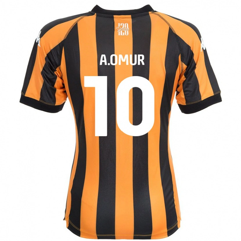 Danxen Enfant Maillot Abdülkadir Ömür #10 Noir Ambre Tenues Domicile 2024/25 T-Shirt