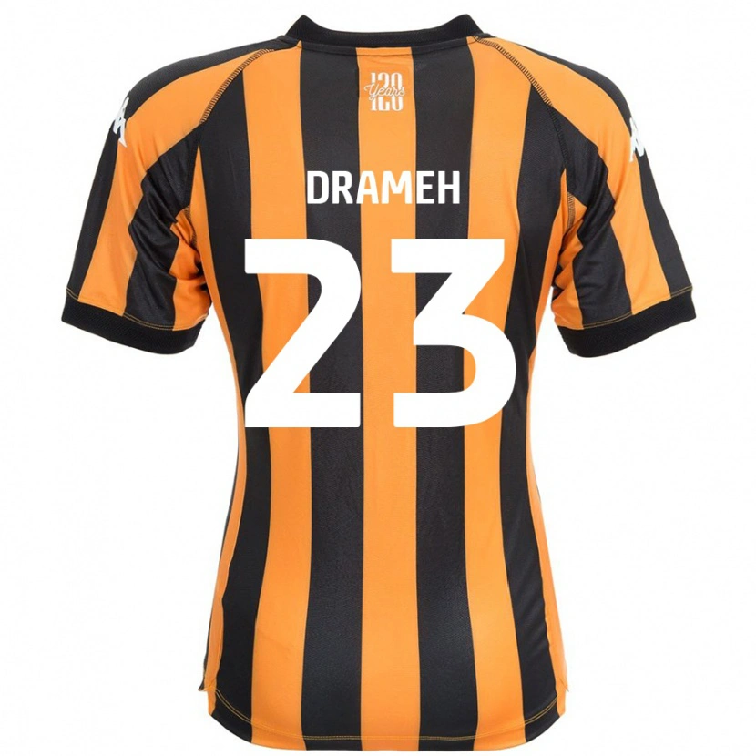 Danxen Enfant Maillot Cody Drameh #23 Noir Ambre Tenues Domicile 2024/25 T-Shirt