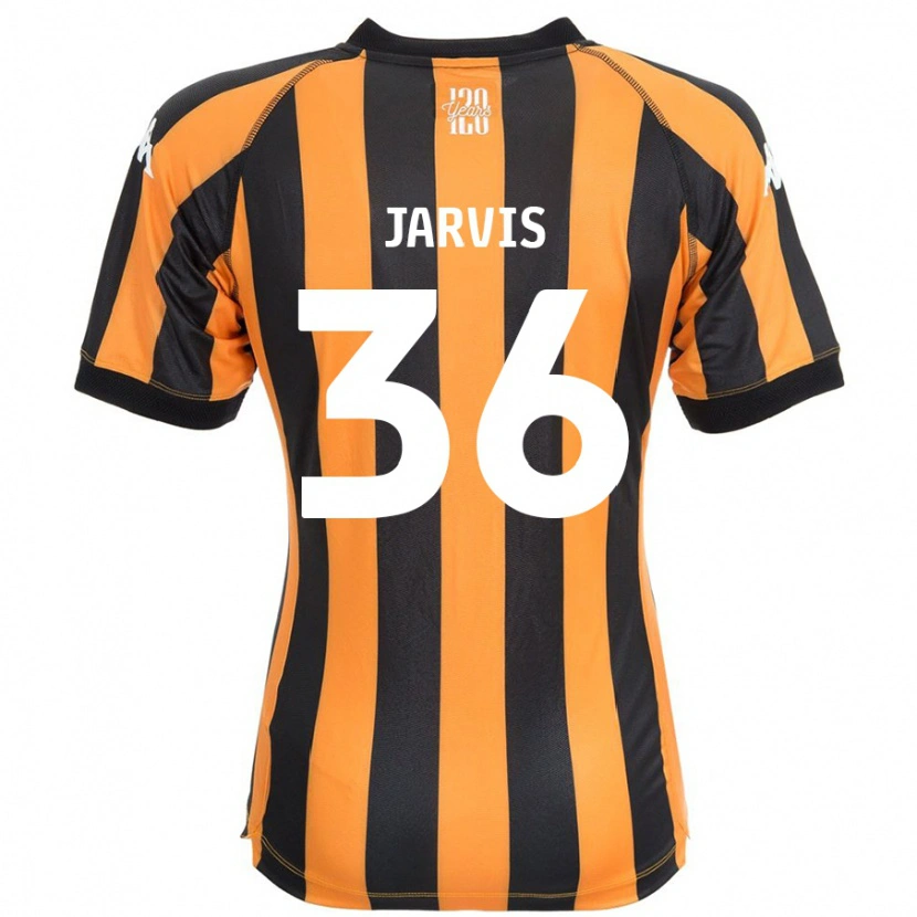 Danxen Enfant Maillot Will Jarvis #36 Noir Ambre Tenues Domicile 2024/25 T-Shirt