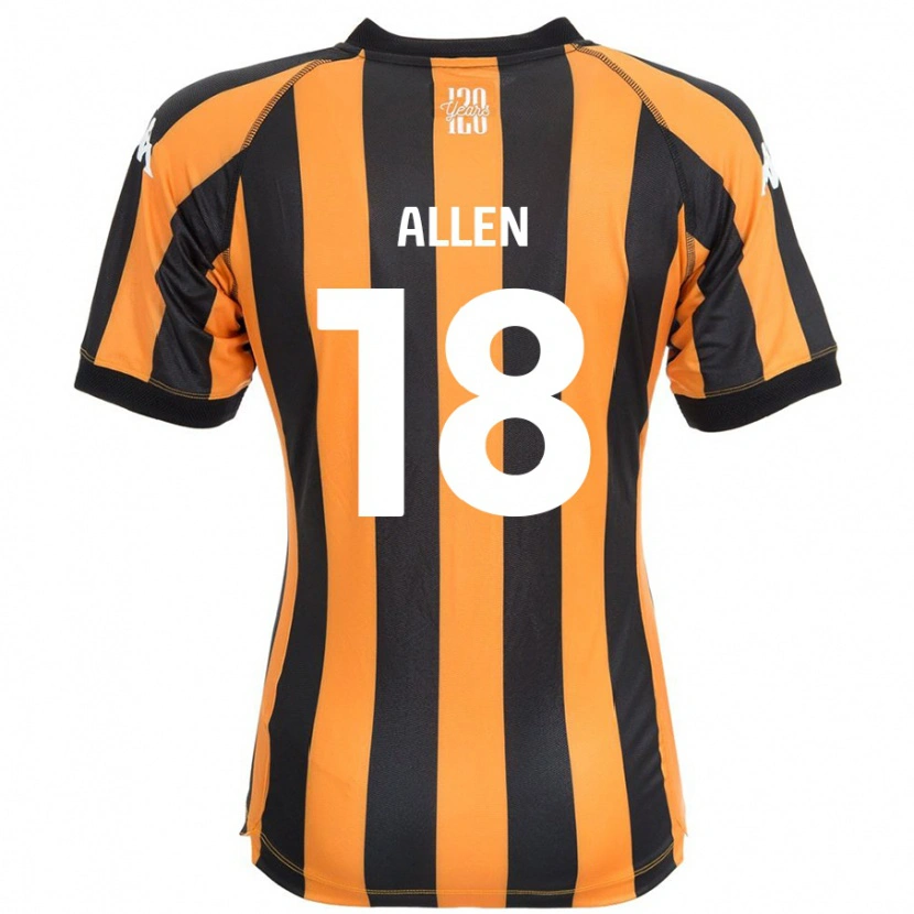 Danxen Enfant Maillot Aaliyah Allen #18 Noir Ambre Tenues Domicile 2024/25 T-Shirt