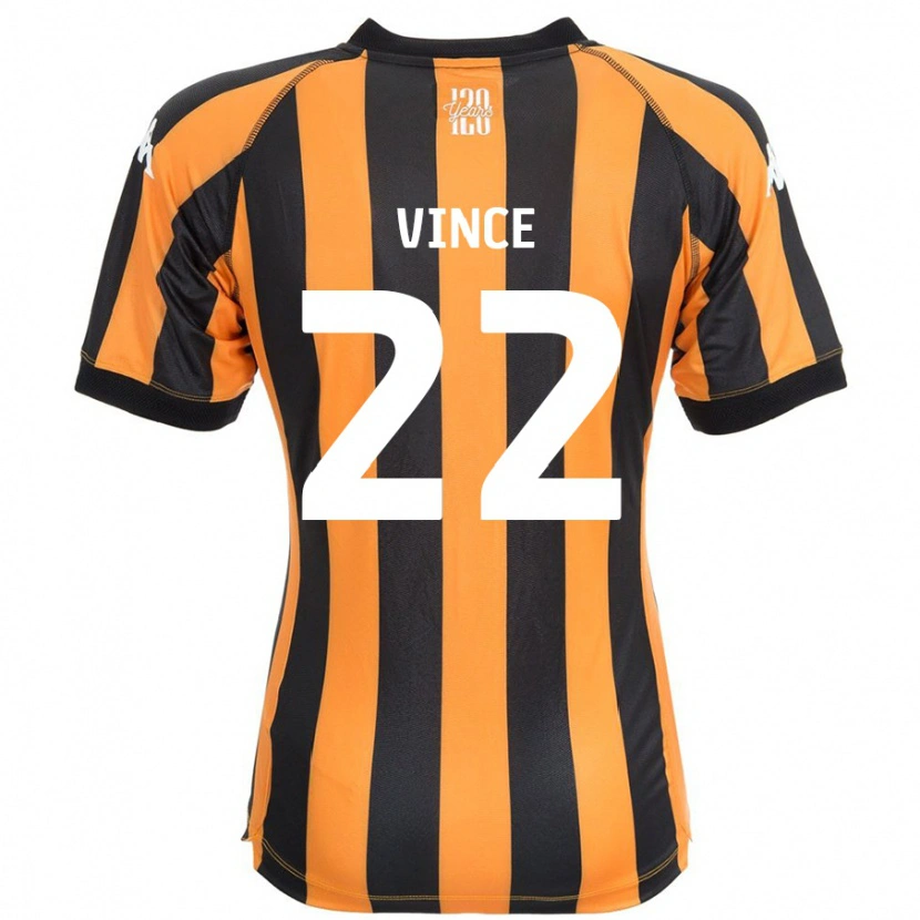 Danxen Enfant Maillot Anna Vince #22 Noir Ambre Tenues Domicile 2024/25 T-Shirt