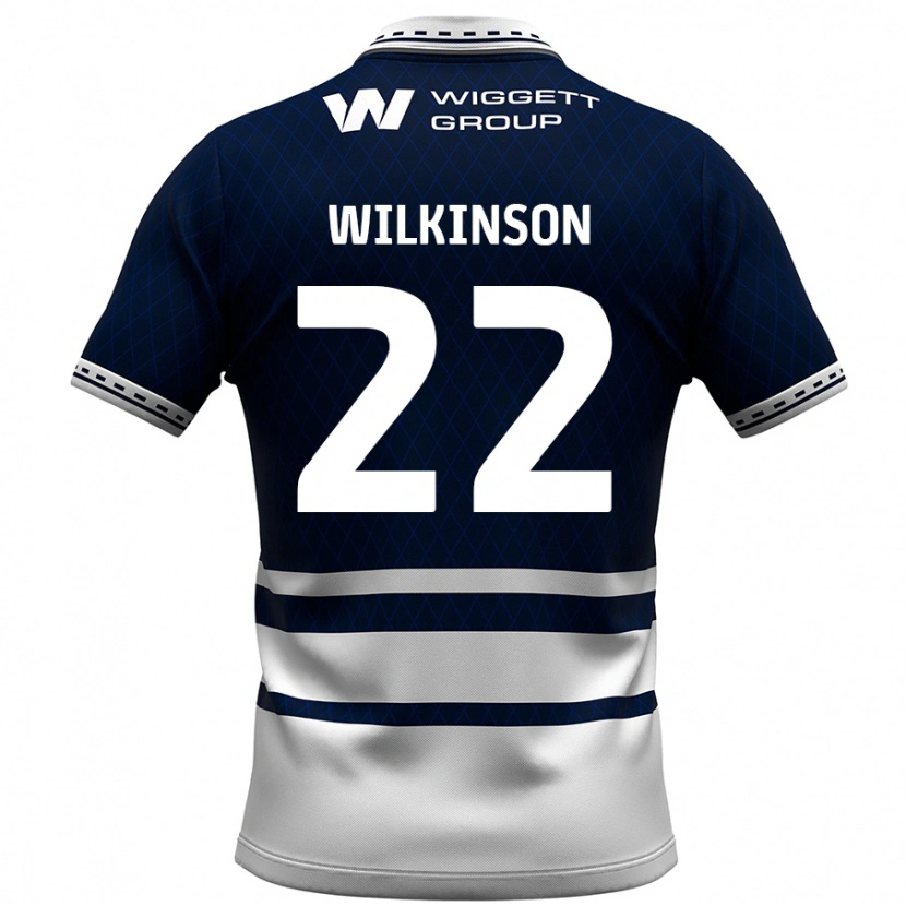 Danxen Enfant Maillot Chloe Wilkinson #22 Bleu Marine Blanc Tenues Domicile 2024/25 T-Shirt