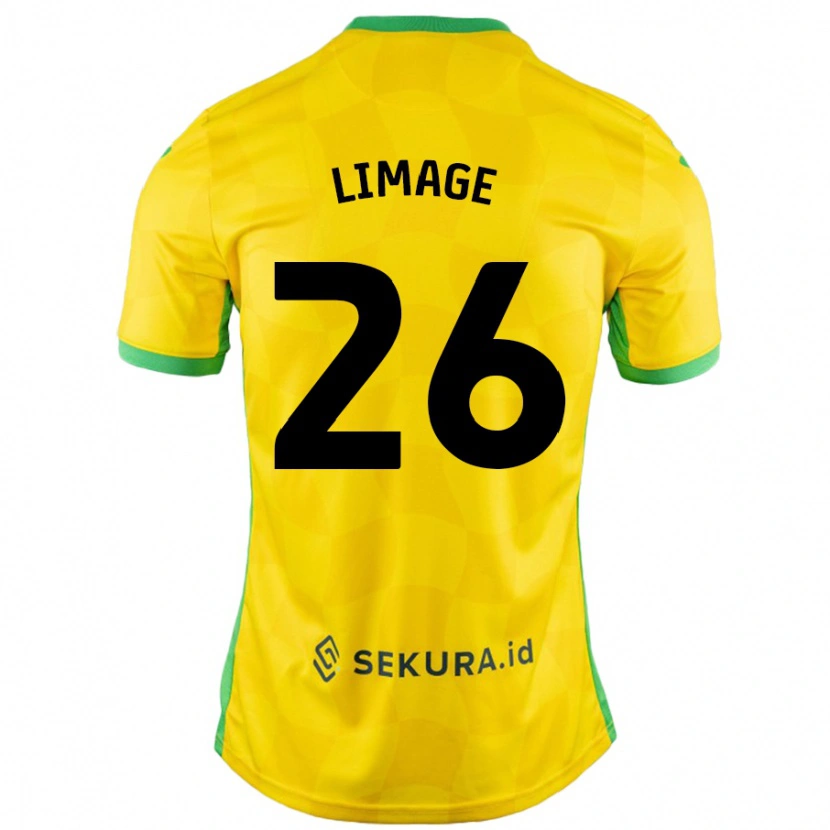 Danxen Enfant Maillot Felicity Limage #26 Jaune Vert Tenues Domicile 2024/25 T-Shirt