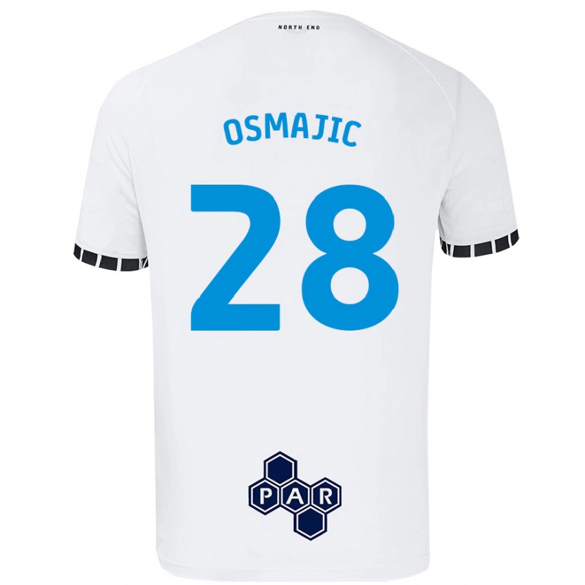 Danxen Enfant Maillot Milutin Osmajic #28 Blanc Tenues Domicile 2024/25 T-Shirt